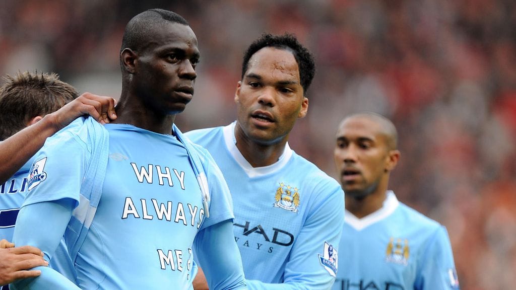 Mario Balotelli on pelannut urallaan muun muassa Manchester Cityssä, jossa voitti Valioliigan.