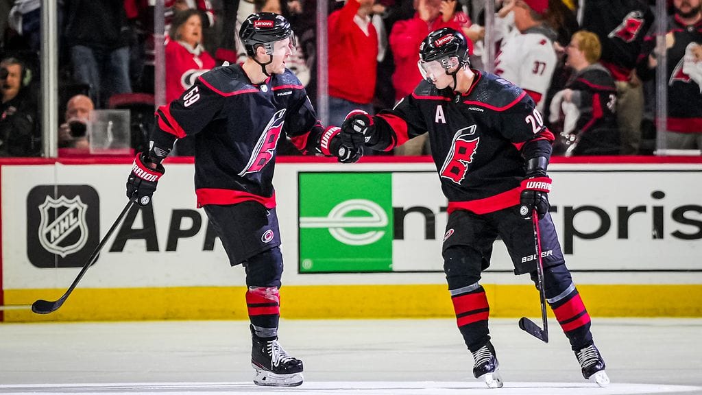 Jake Guentzel ja Sebastian Aho olivat keväällä loistovireessä.