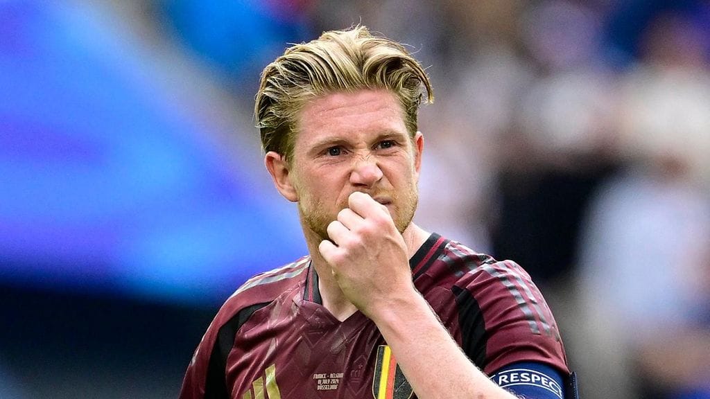Kevin De Bruyne kiukutteli Ranska-tappion jälkeen.