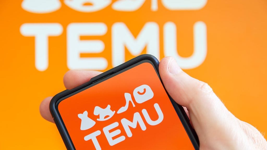 Temu-sovellus ja logo
