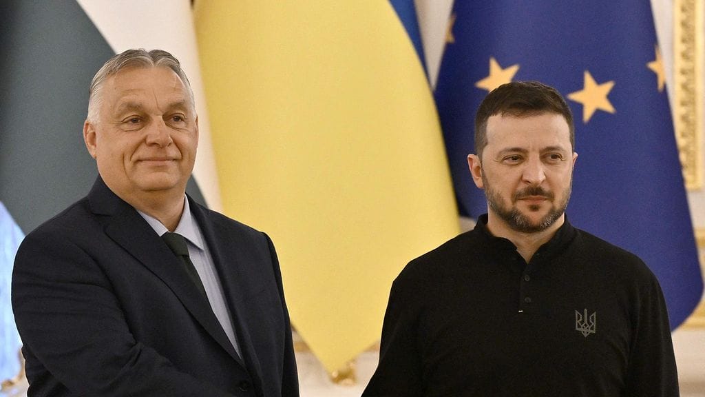 Unkarin pääministeri Viktor Orbán ja Ukrainan presidentti Volodymyr Zelenskyi tapasivat tiistaina.