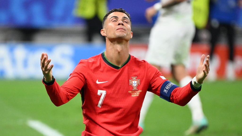 Cristiano Ronaldon vaikea ilta kasvatti murheellista tilastoa.