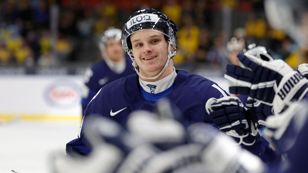 Rasmus Kumpulainen iski kaksi maalia Nuorten Leijonien paidassa MM-turnauksessa.