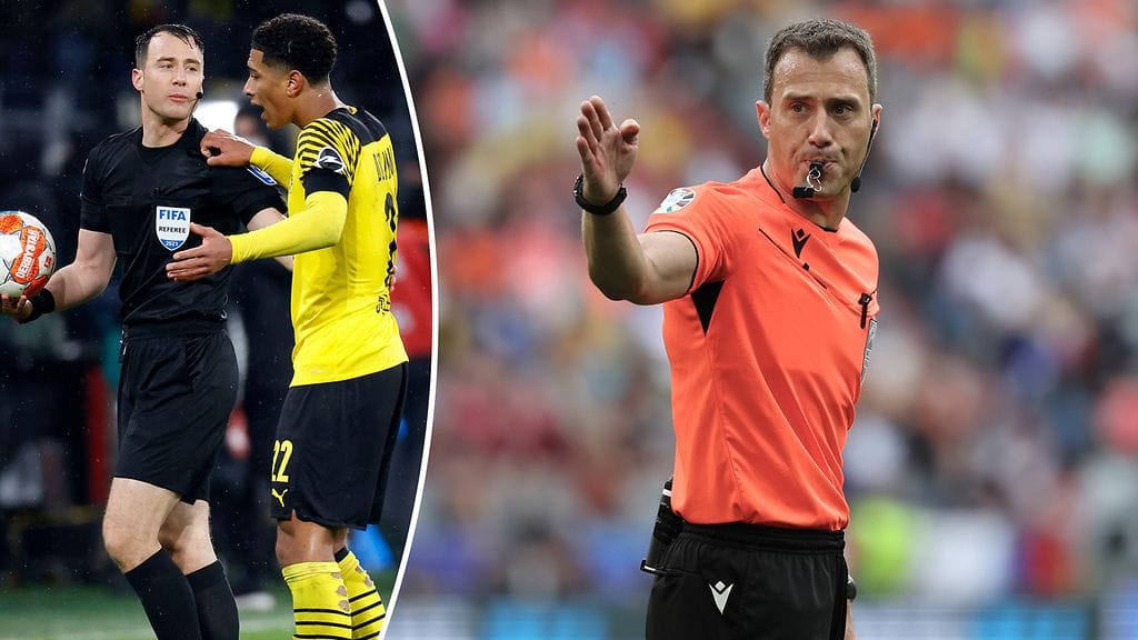 Jude Bellingham syytti erotuomari Felix Zwayeria lahjotuksi Borussia Dortmundin ja Bayern Münchenin välisessä ottelussa joulukuussa 2021.