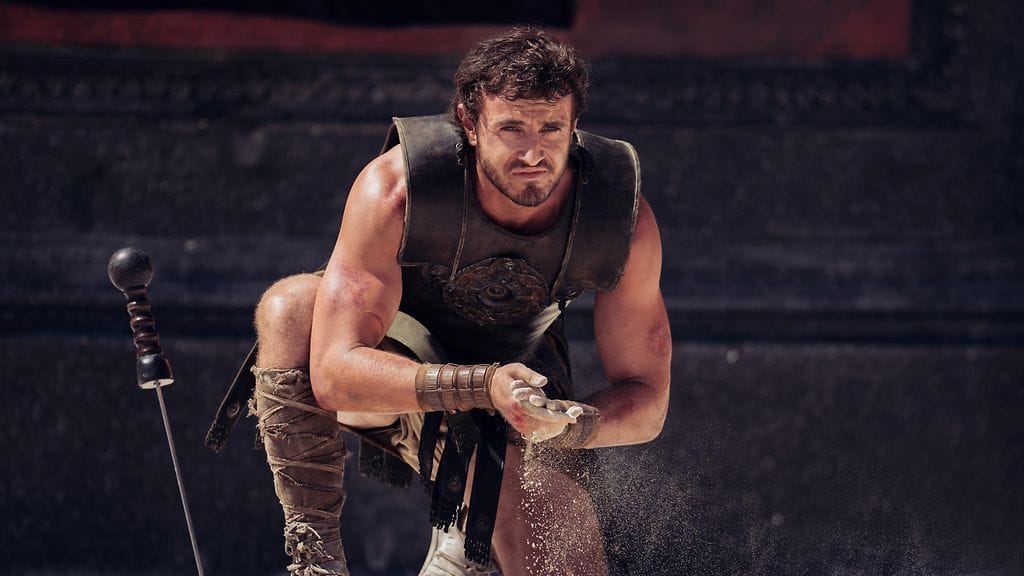 Paul Mescal näyttelee pääosaa Gladiator II -elokuvassa.