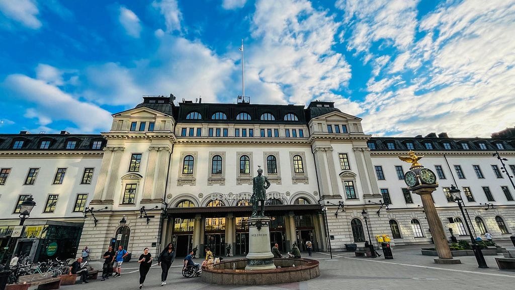 Tukholman keskusrautatieasema kesäkuussa 2024. Kuvituskuva.