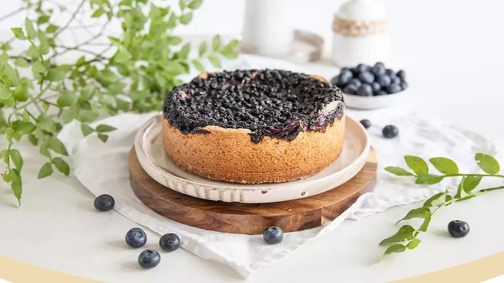 Airfryer-mustikkapiirakka on helppo valmistaa!