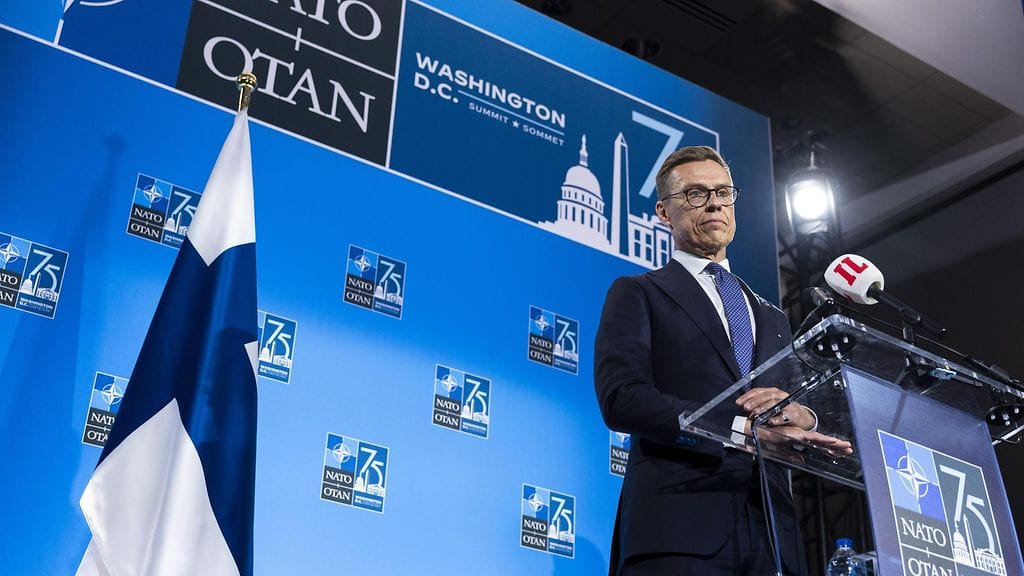 Presidentti Stubb puhui Naton konferenssissa 11. heinäkuuta 2024.