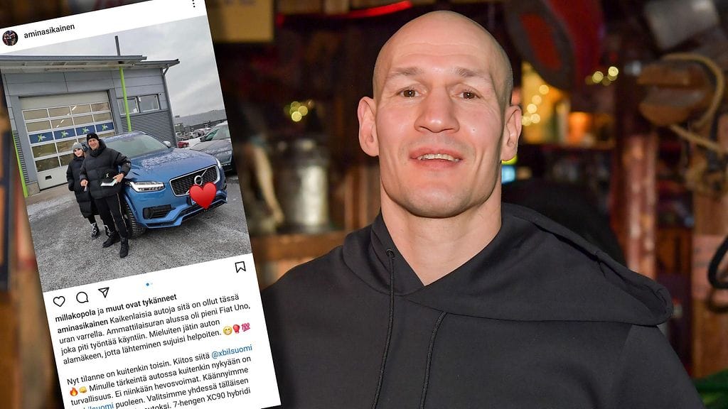 Amin Asikainen sai Xbililtä marraskuussa 2021 käyttöönsä Volvon hybridiauton.