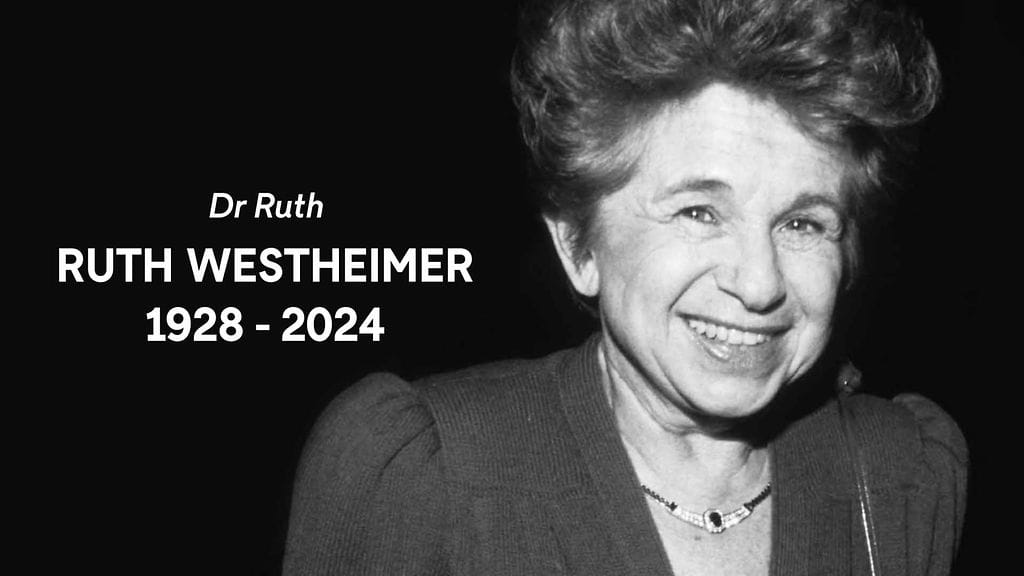 Dr. Ruth, eli Ruth Westheimer oli saksanjuutalainen seksuaaliterapeutti, mediapersoonallisuus, näyttelijä, ääninäyttelijä ja kirjailija.