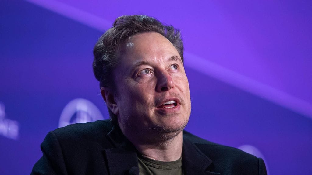 Elon Musk toukokuussa.