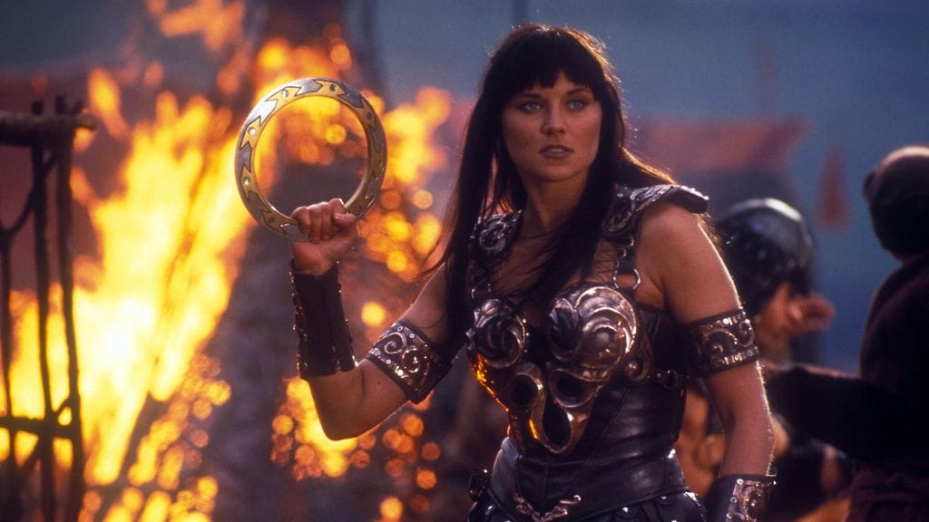 Lucy Lawless näytteli pääosaa Xena-sarjassa.