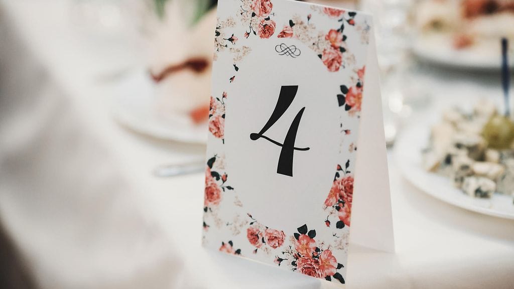 hääpöydän numero