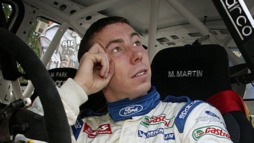 Markko Märtin Suomen MM-rallissa 2003, kuva: Ville Myllynen/Lehtikuva