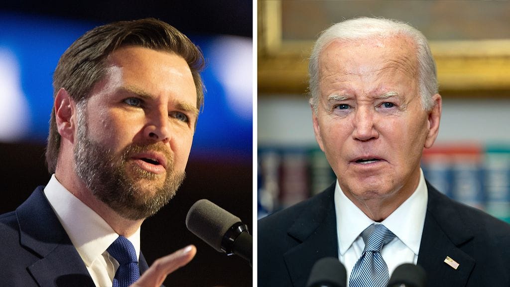 Vancen debyyttipuheessa sateli syytöksiä Bidenille.