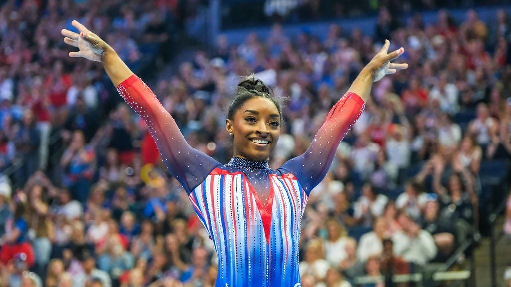 Simone Biles on keränny urallaan jo seitsemän olympiamitalia, joista neljä on kultaisia.
