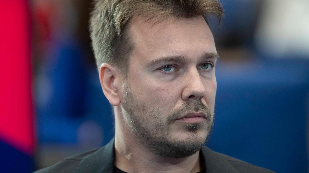 Mikhail Zygar kuvattuna kesäkuussa 2022 mediafoorumissa Lontoossa.