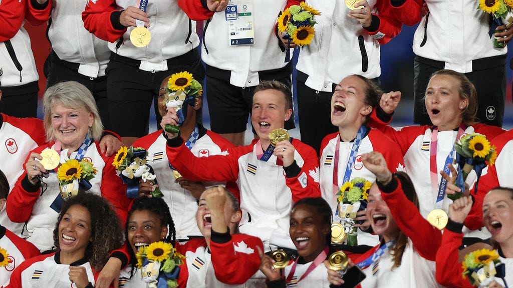 Kanada voitti jalkapallon naisten olympiakultaa Tokion kisoissa.