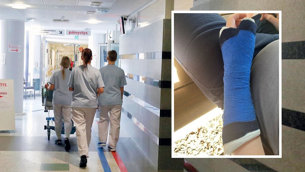 Jennin pojan ranteessa on viiden viikon ajan pidettävä kipsi.