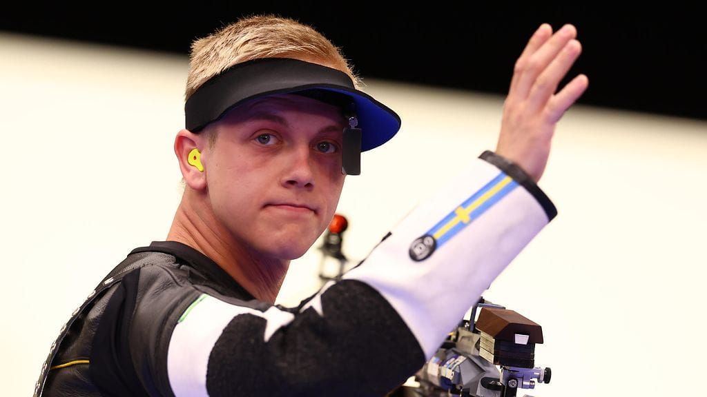 Victor Lindgren voitti olympiahopeaa kymmenen metrin ilmakivääriammunnassa.