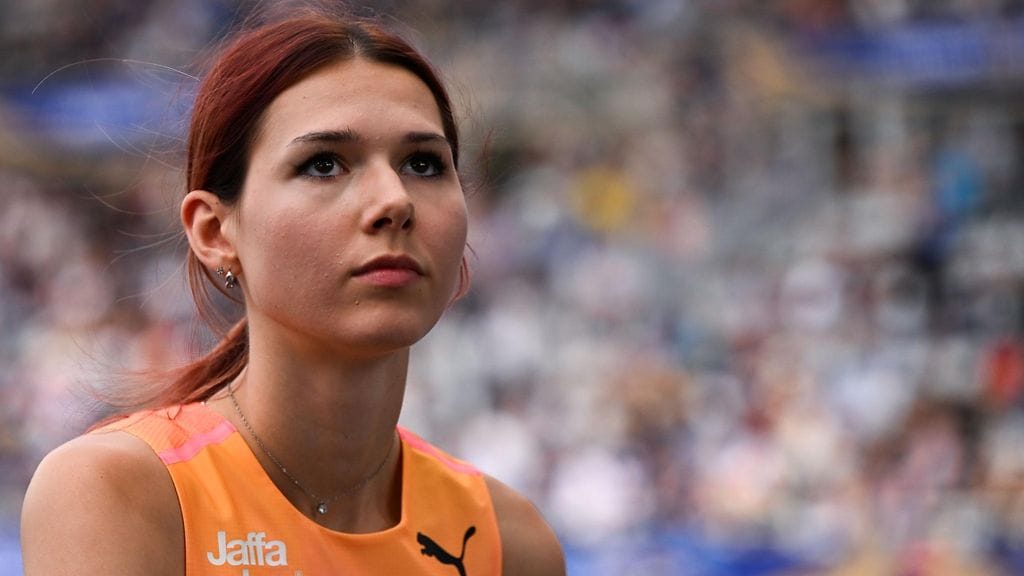 Angelina Topic Timanttiliigan kisassa Pariisissa 8. heinäkuuta.