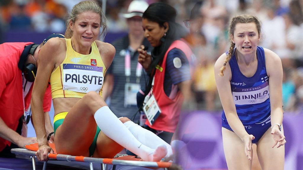 Airine Palsyte loukkasi polveaan korkeuskarsinnassa.