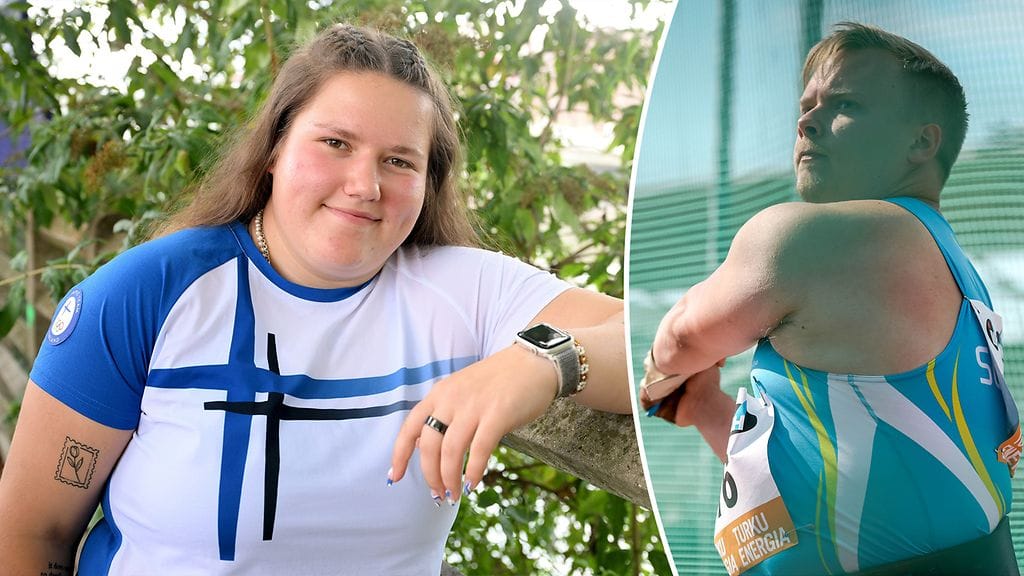 Silja Kosonen valmistautuu uransa toisiin olympialaisiin. Oikealla hänen valmentajansa Jani Pihkanen Kalevan kisoissa vuonna 2020.