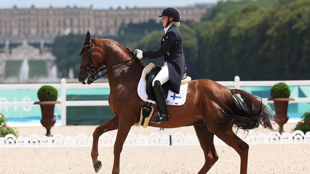 Emma Kanerva onnistui lauantaina Versailles'n maisemissa.