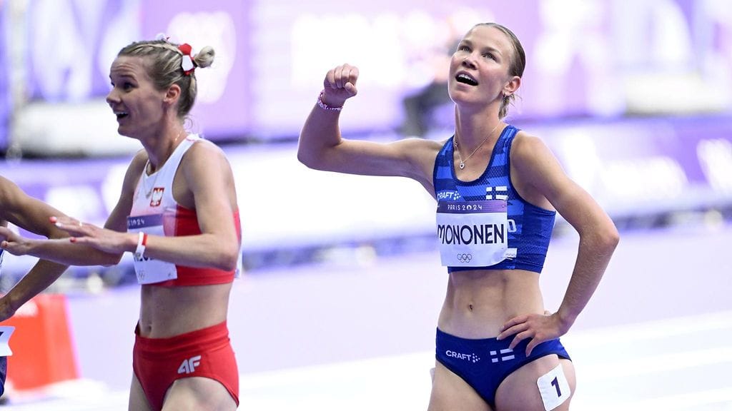 Monosen huippujuoksu riitti karsinnassa sijaan kuusi. Viisi parasta etenivät loppukilpailuun.
