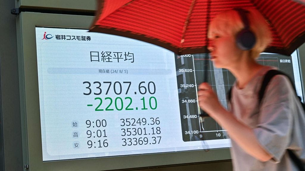 Kurssisyöksyn taustalla oli muun muassa Japanin jenin vahvistunut valuuttakurssi, mikä haittaa maan vientiä.