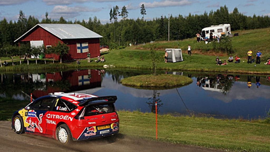 Sébastien Loeb Jyväskylässä 2008. Kuva: Reporter Images/GETTY.