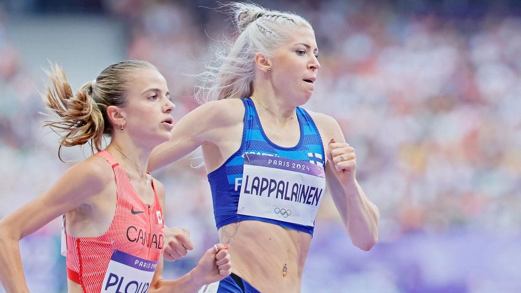 Sara Lappalaisen vauhti ei riittänyt suoraan jatkopaikkaan 1500 metrin alkuerissä.