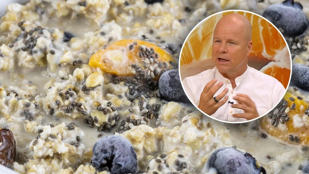 Ravitsemustieteilijä Patrik Borg syö aamupalaksi usein ravitsevaa tuorepuuroa.