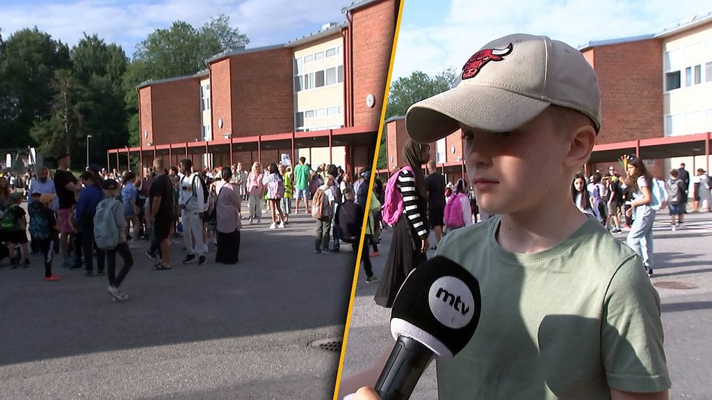 Ekaluokkalaiset aloittavat koulutien