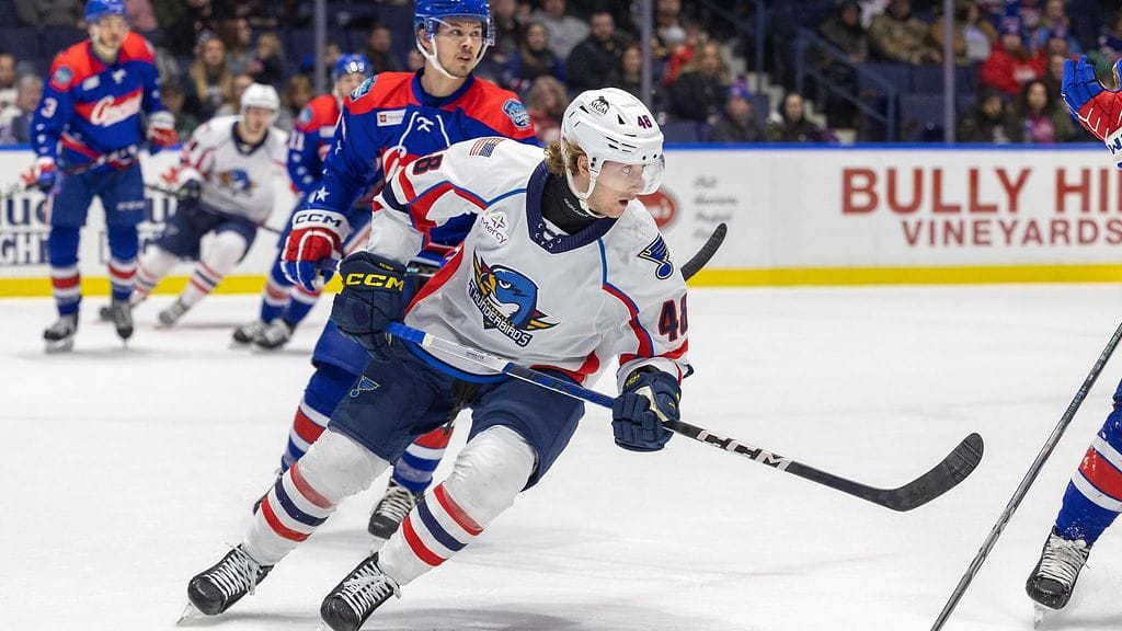 Wyatt Kalynuk pelasi viime kauden AHL-seura Springfield Thunderbirdsissa.