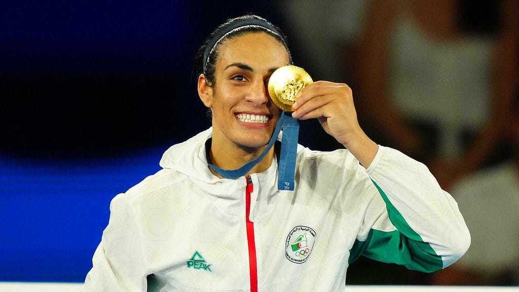 Imane Khelif voitti olympiakultaa.
