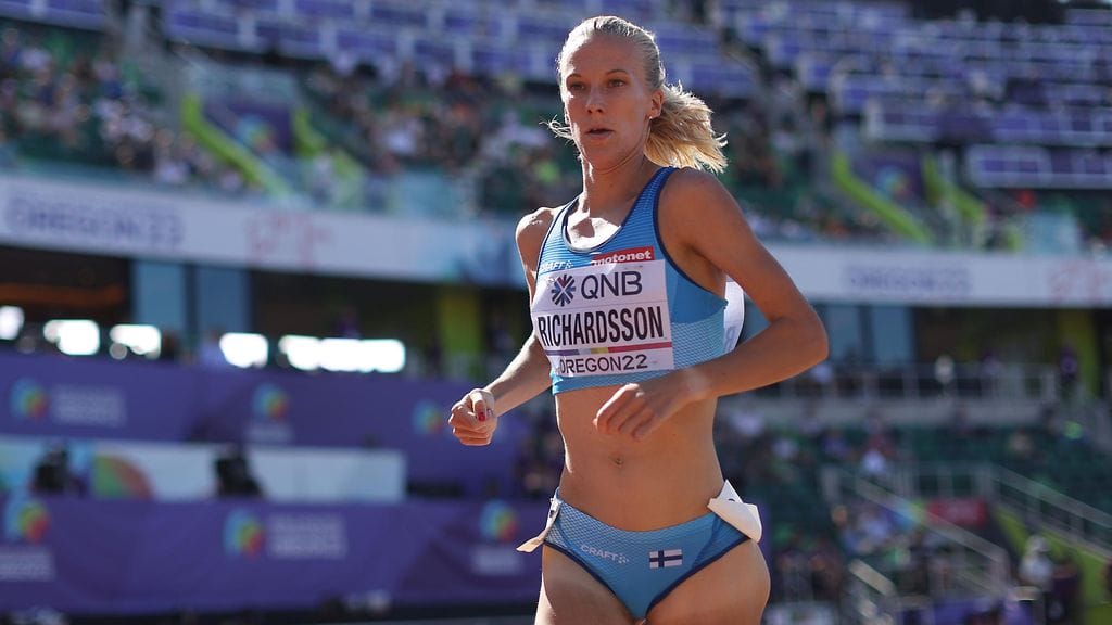 Camilla Richardsson oli olympiamaratonilla 65:s. Kuva parin vuoden takaa Oregonin MM-kisoista.