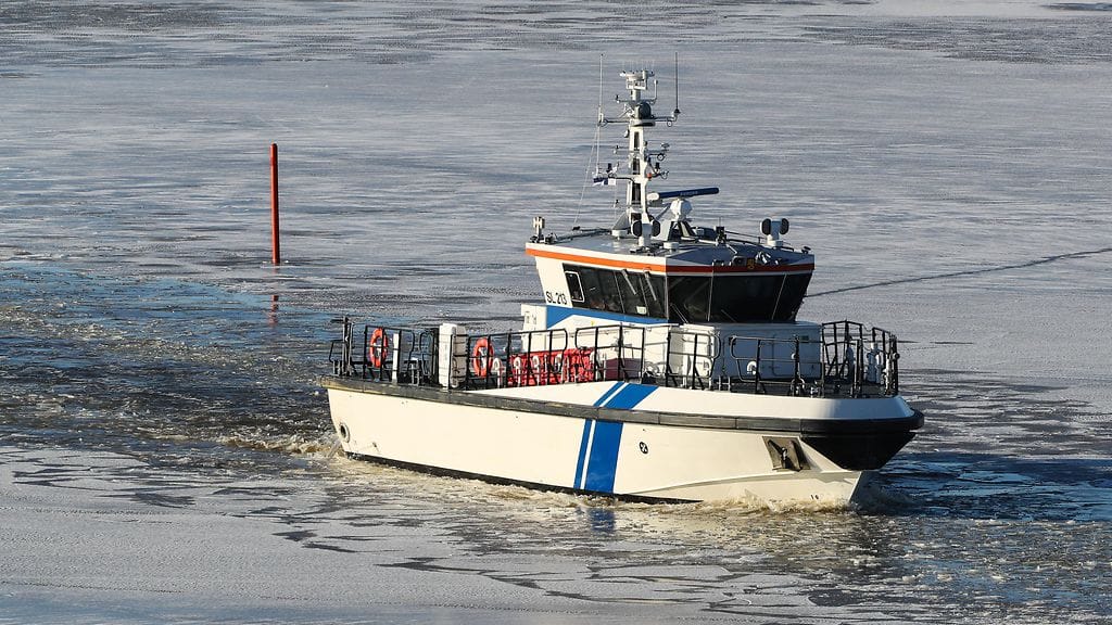 Rajavartiolaitoksen rannikkovartiovene SL 213. Kuvituskuva.