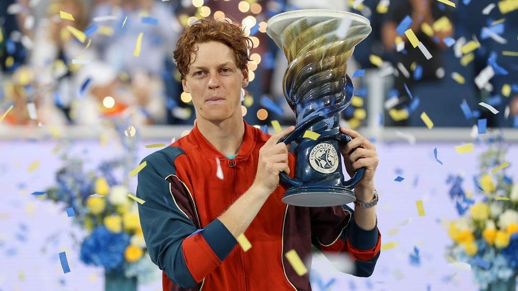 Jannik Sinner pokkasi Cincinnatin avoimen tennisturnauksen voiton viime viikonloppuna.