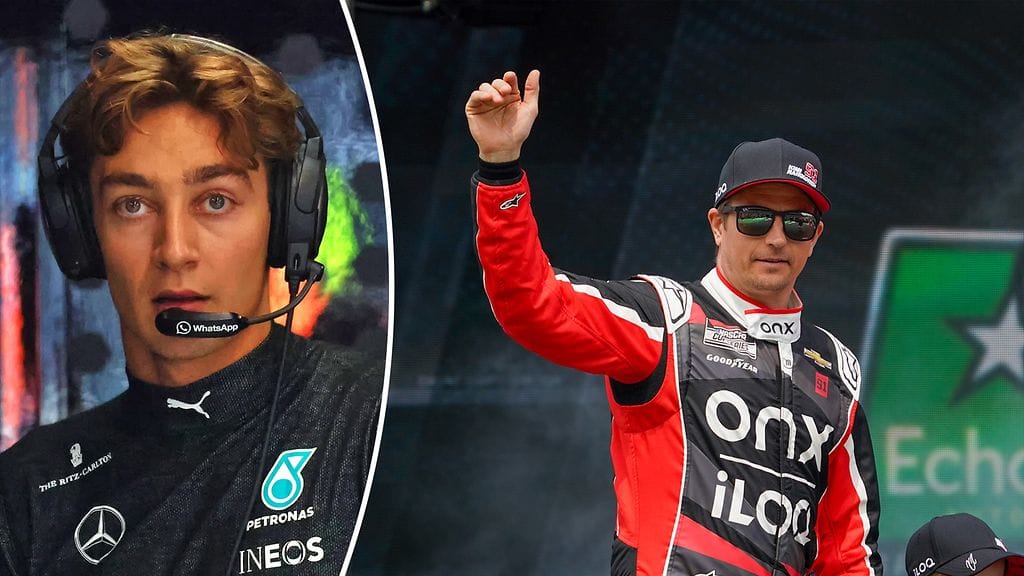 Geroge Russell laukoi vitsin Kimi Räikkösen paluusta F1:iin.