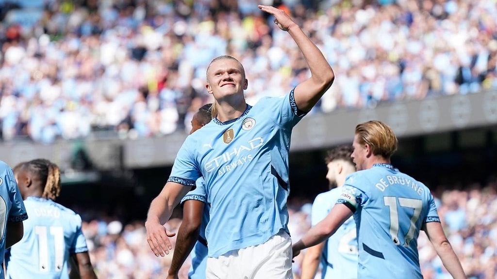 Erling Haaland tuuletuspuuhissa.