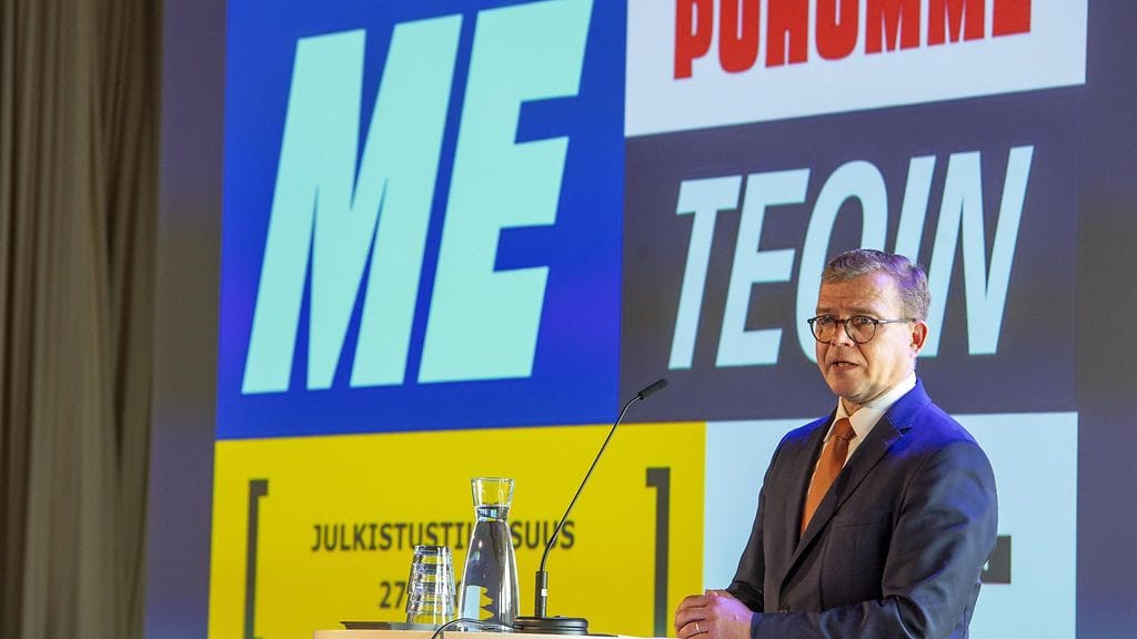 Pääministeri Petteri Orpo hallituksen rasismin vastaisen Me puhumme teoin -kampanjan julkistustilaisuudessa Helsingissä 27. elokuuta 2024.