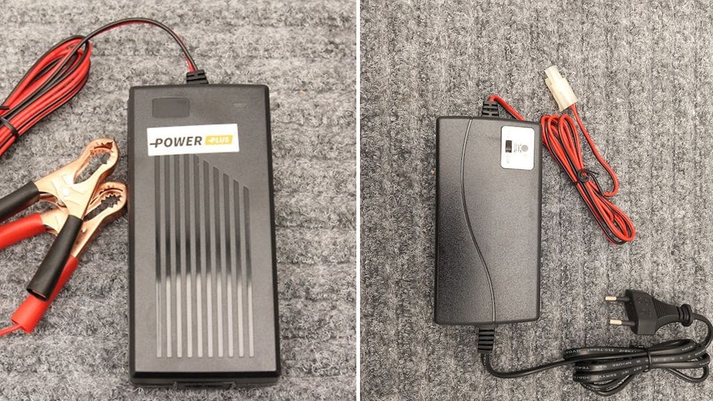 Kahdessa akkulaturissa on havaittu turvallisuuspuutteita. Toinen (vas.) latureista kehotetaan poistamaan kokonaan käytöstä.