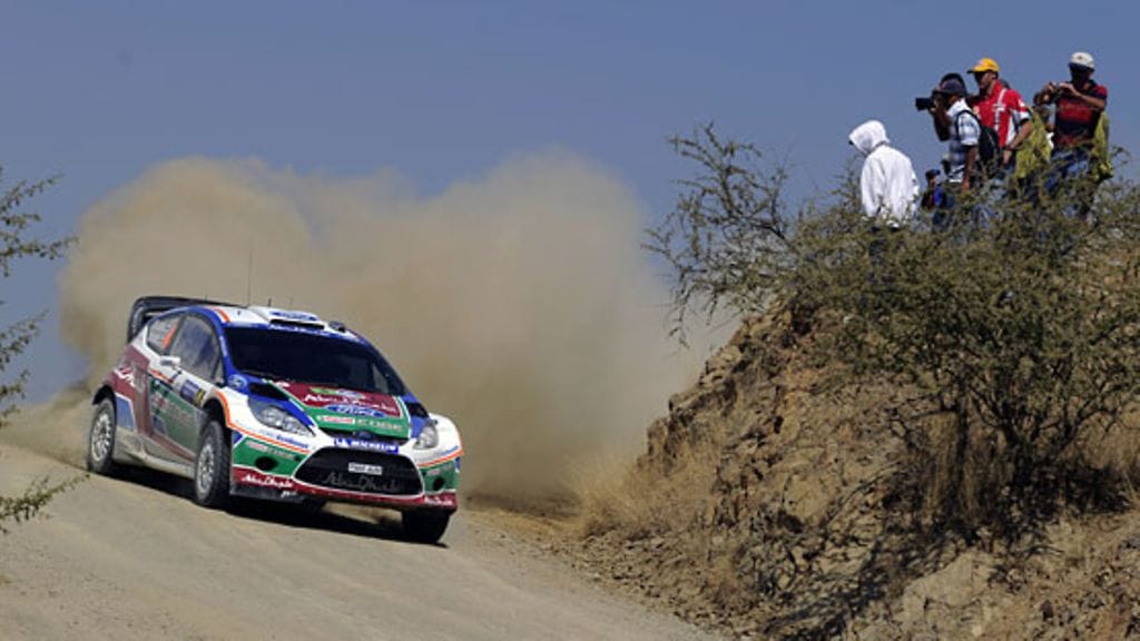 Jari-Matti Latvala Meksikon MM-rallissa.