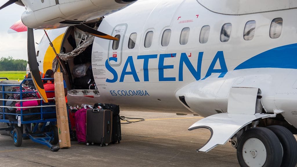 Hacaritaman lentokentällä lentää vain Satena Airlines. Kuvituskuva.