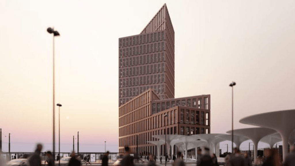 The Node -pilvenpiirtäjän on suunnitellut JKMM Arkkitehdit.