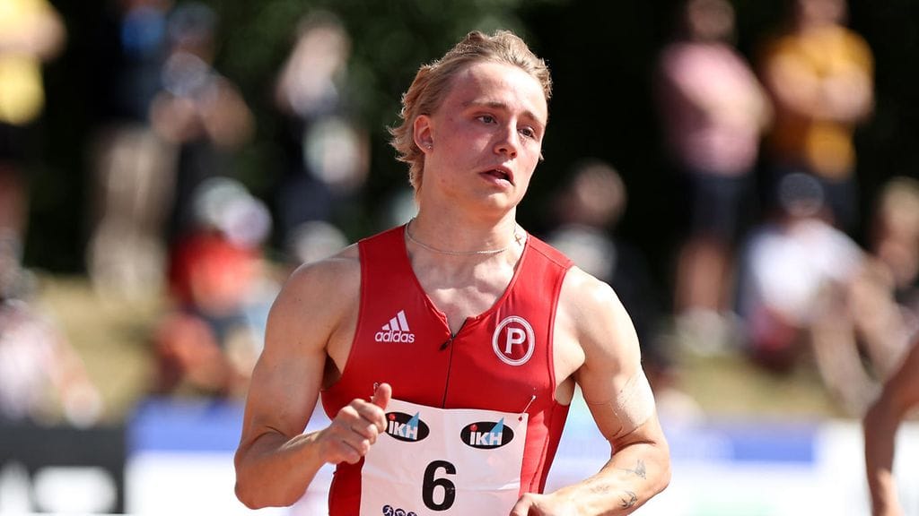 Antti Sainio paineli 400 metrin aidoissa alle 20-vuotiaiden MM-pronssille. Arkistokuva.