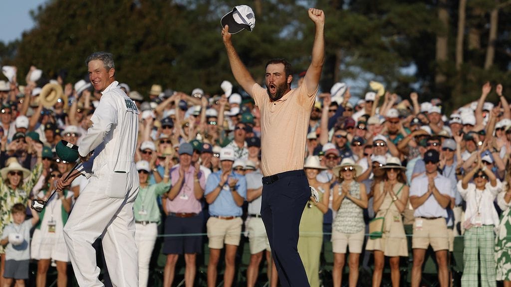 Yksi Scottie Schefflerin kauden kohokohdista, uran toinen Masters-voitto viime huhtikuussa.