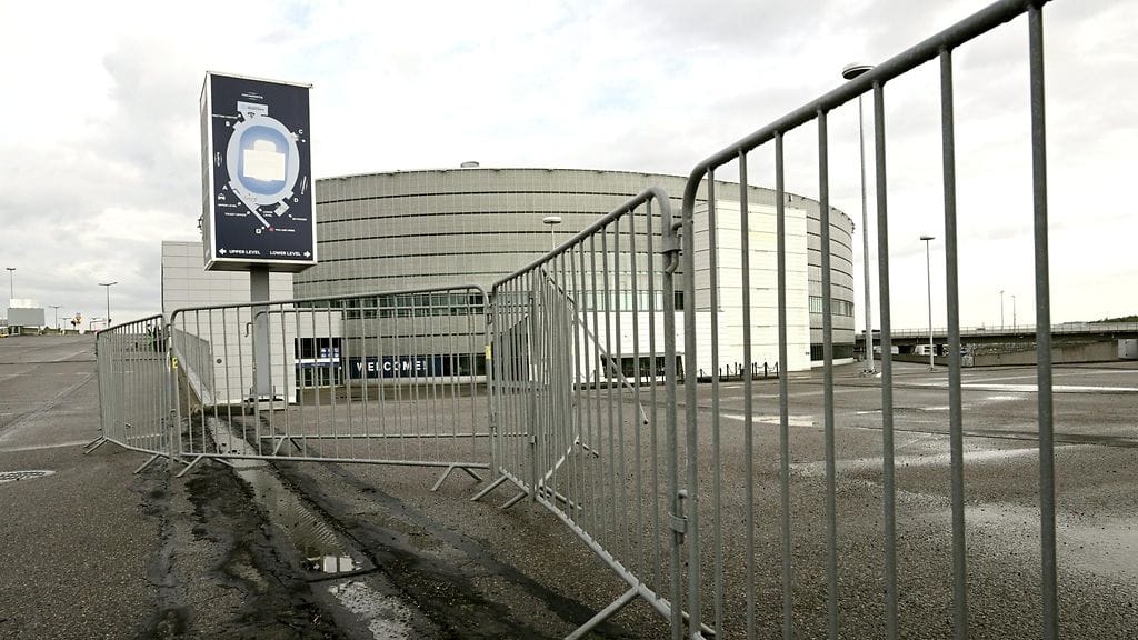 Helsingin areena maanantaina 2. syyskuuta.