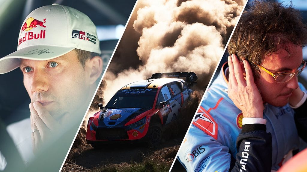 Sébastien Ogier (vas.) ja Thierry Neuville taistelevat rallin maailmanmestaruudesta 2024.